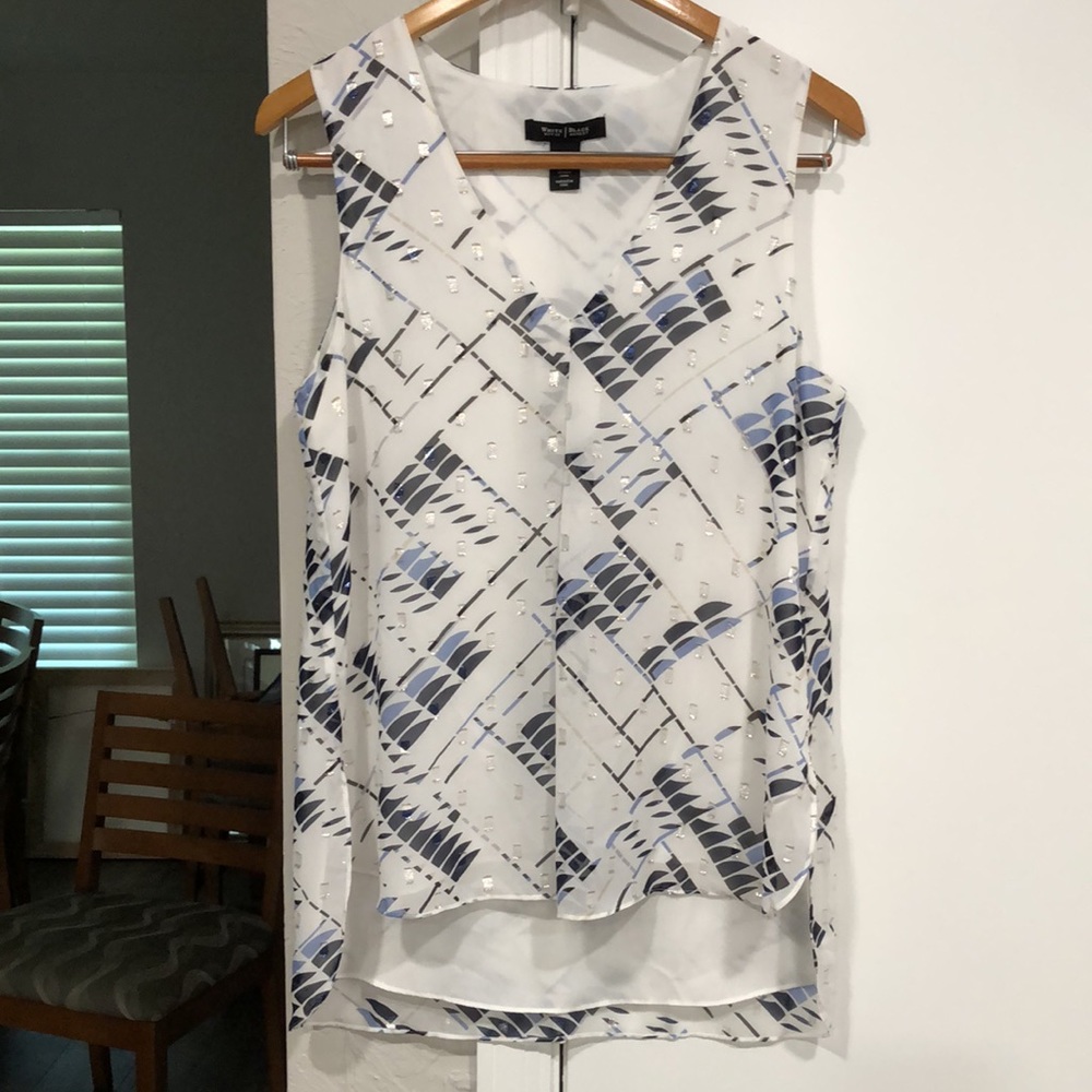 Like new! - WHBM Sleeveless Blouse - Picture 1 of 10